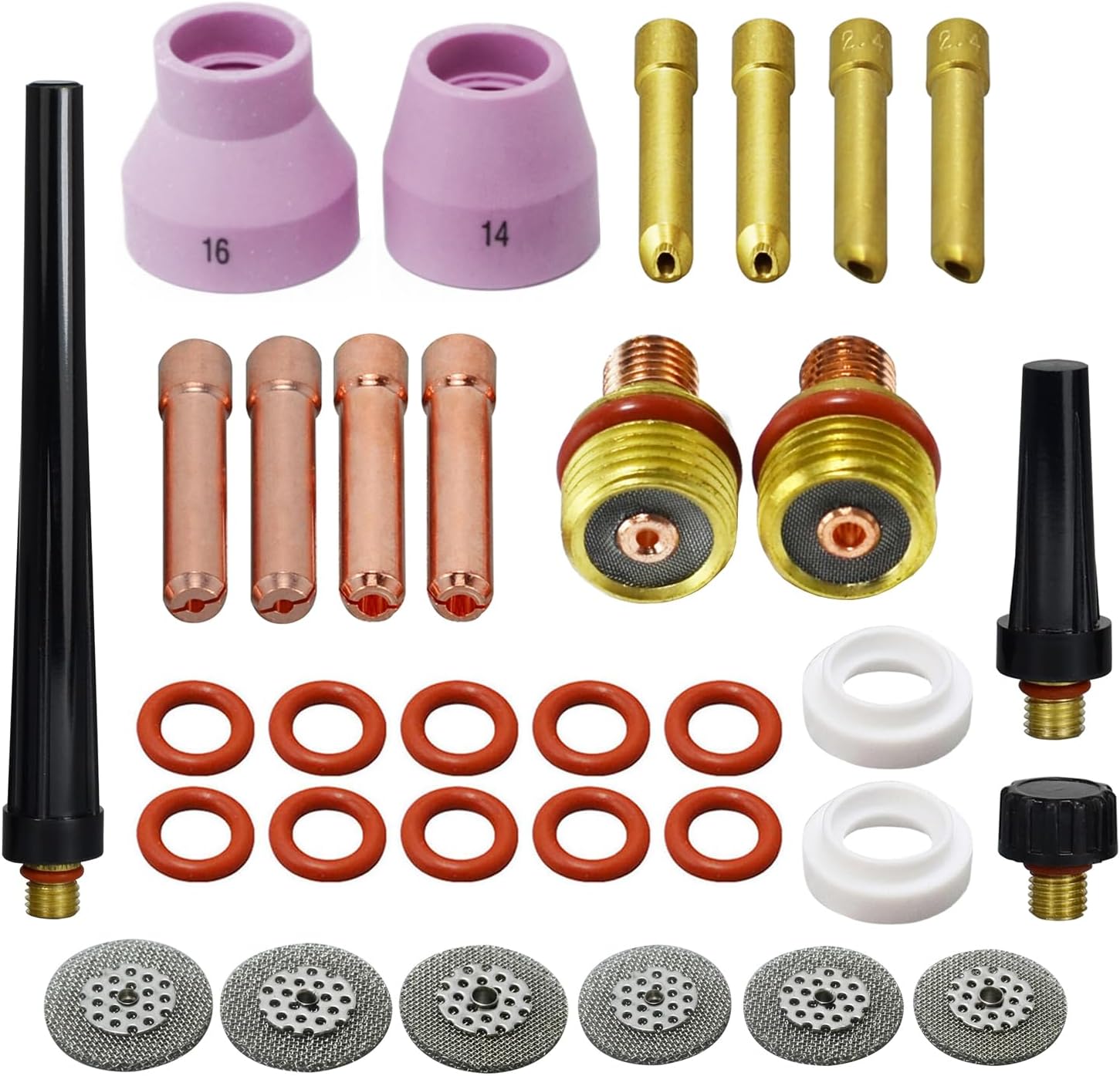 RIVERWELD TIG Gas Lens Collet Body 45V 13N Champagne H type 53NAHCN 14-16#