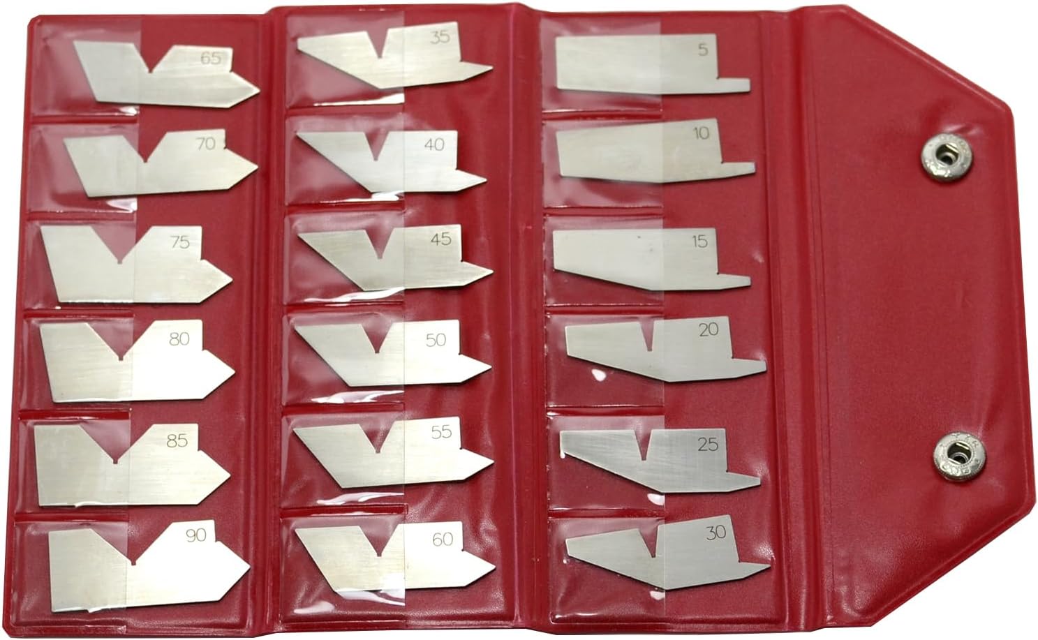 RIVERWELD 18-Piece Fillet Weld Gauge Set Inspection Measurement Tools