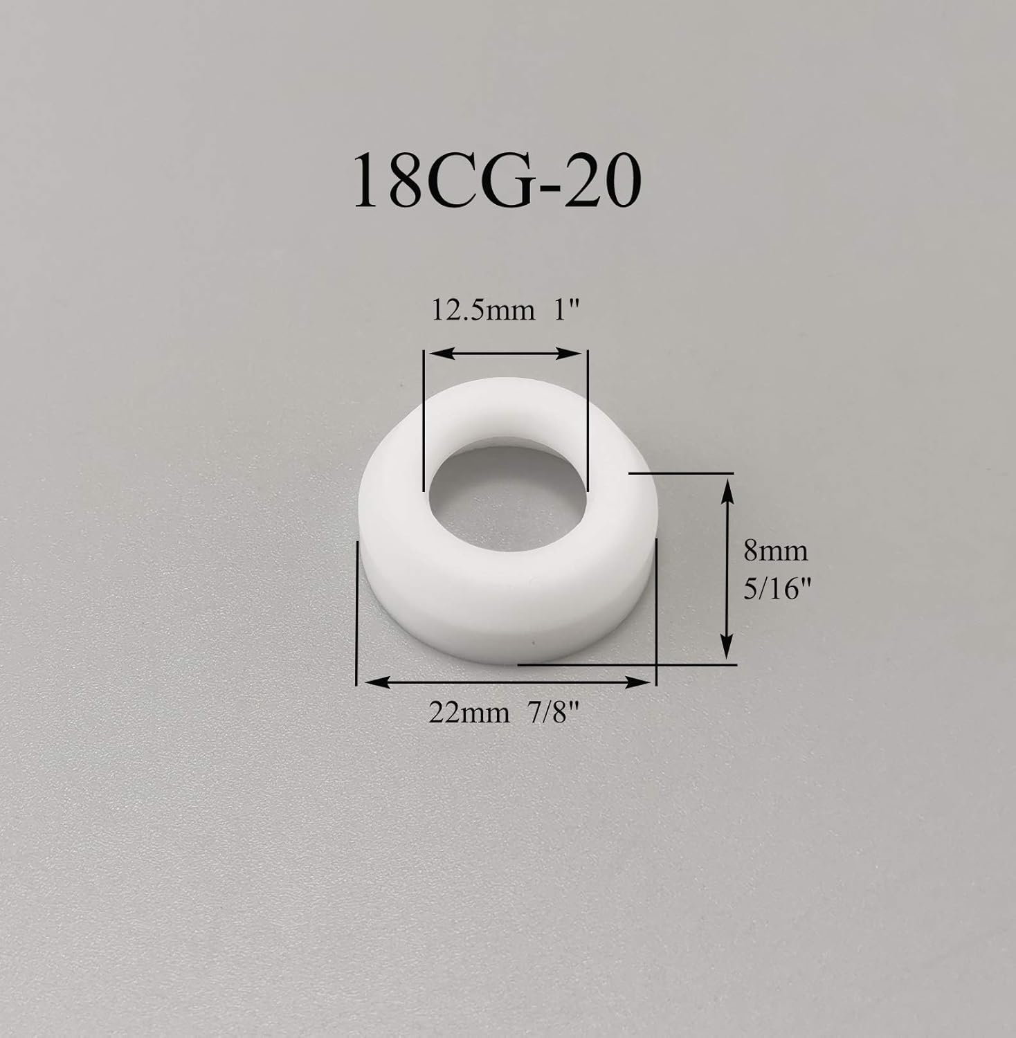 RIVERWELD TIG Gas Lens Insulator Cup Gas Gasket 18CG 18-7 54N63 54N01