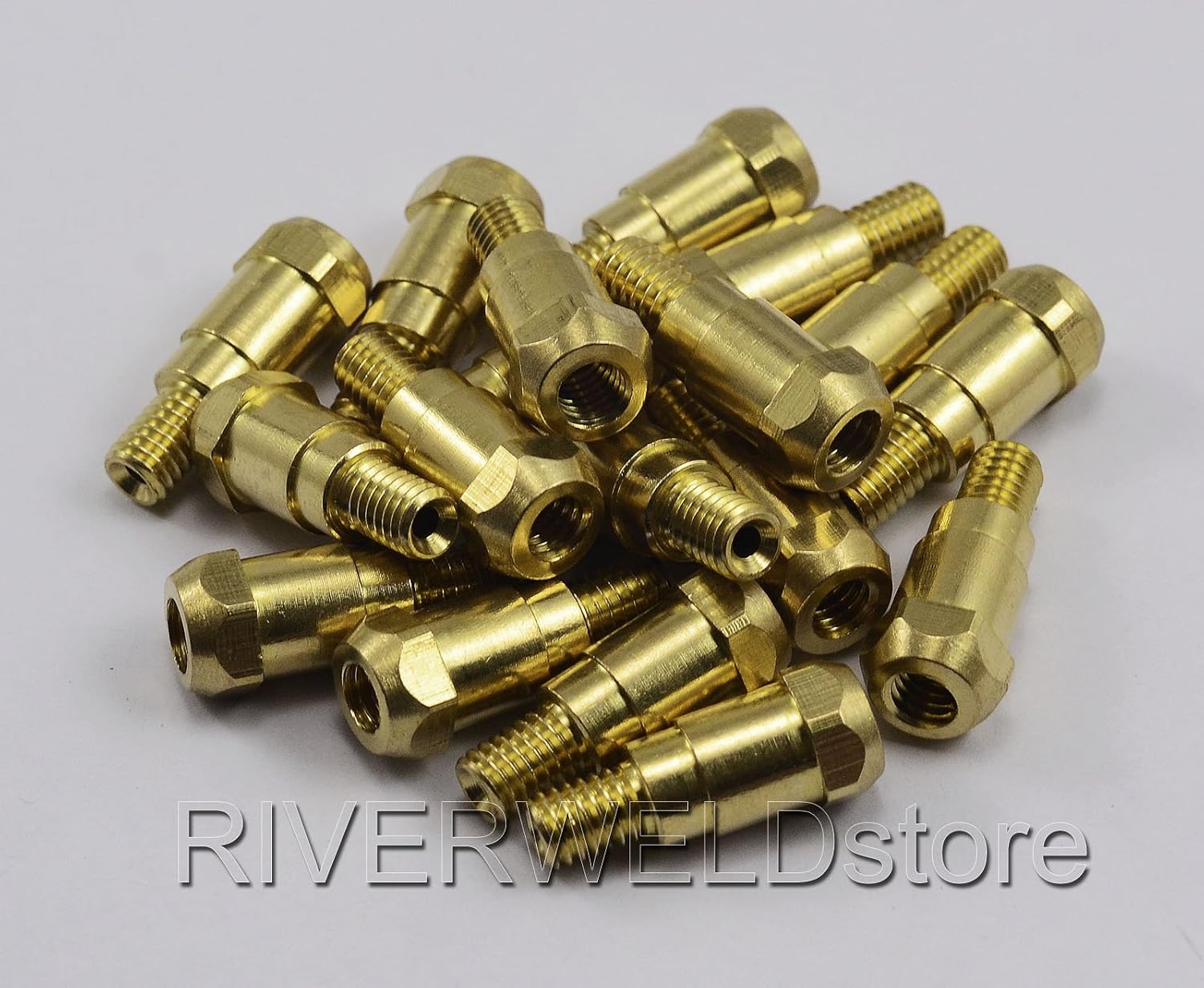RIVERWELD 24KD MIG Contact Tip Holder 142.0003 Brass Consumables 10pcs