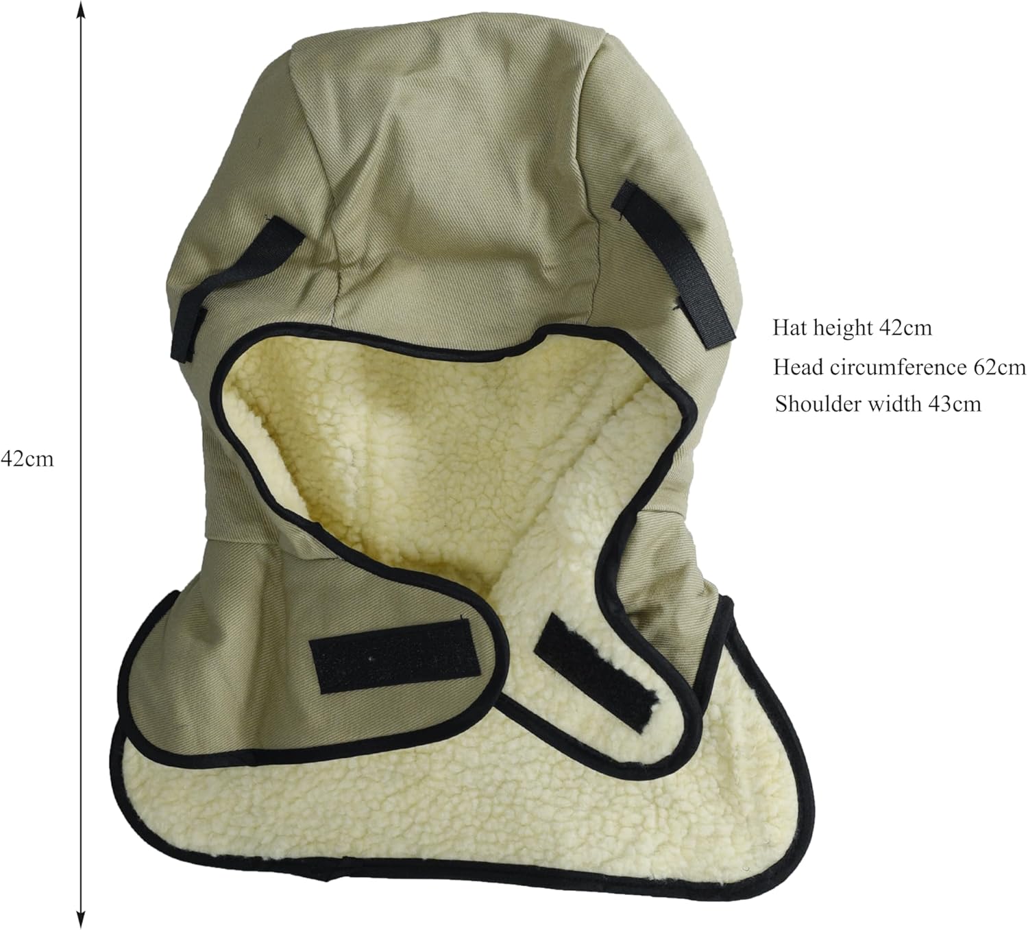 RIVERWELD Welding Hood Flannel Khaki Color Flame Retardant Fabric