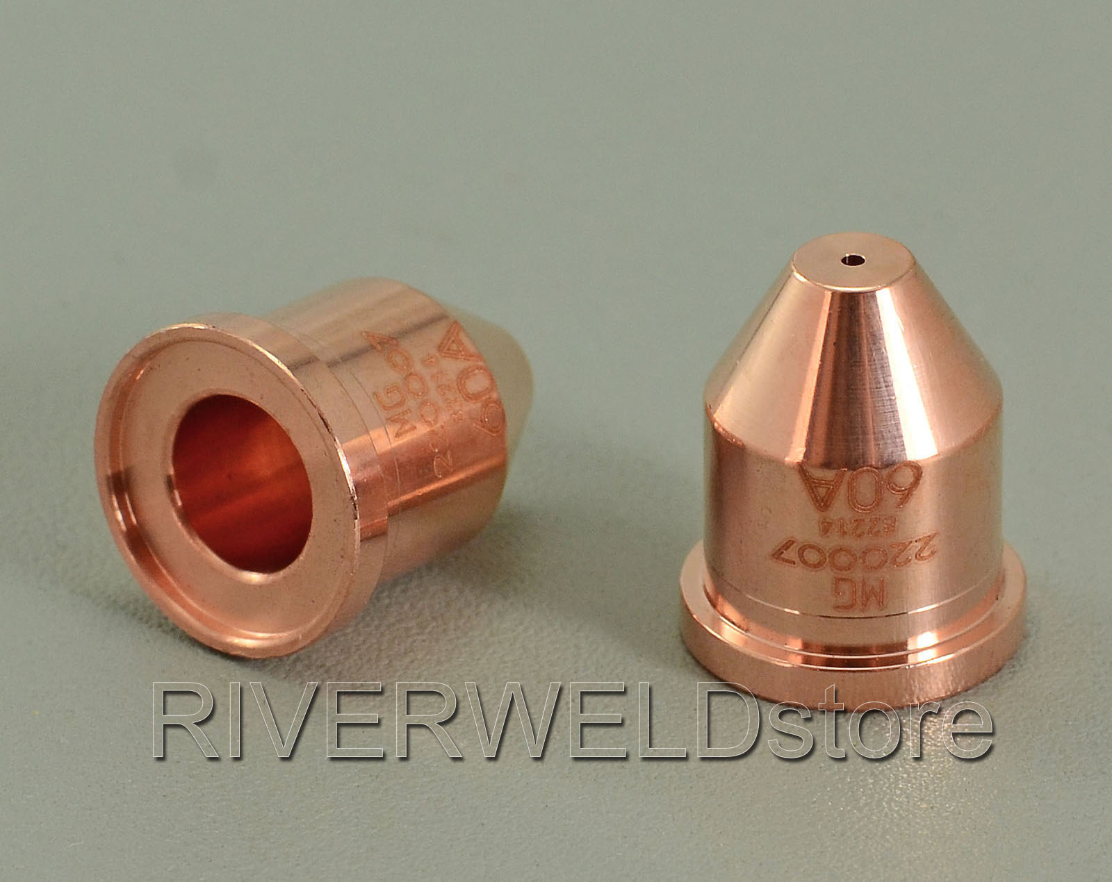 Hypertherm Nozzle 220007 60 Amp for Powermax 600 800 900 1000 1100 1250 1650 RT60 / RT60M T80 / T80M RT80 / RT80M T100 / T100M Hand / Machine Torches Consumables Pack of 5