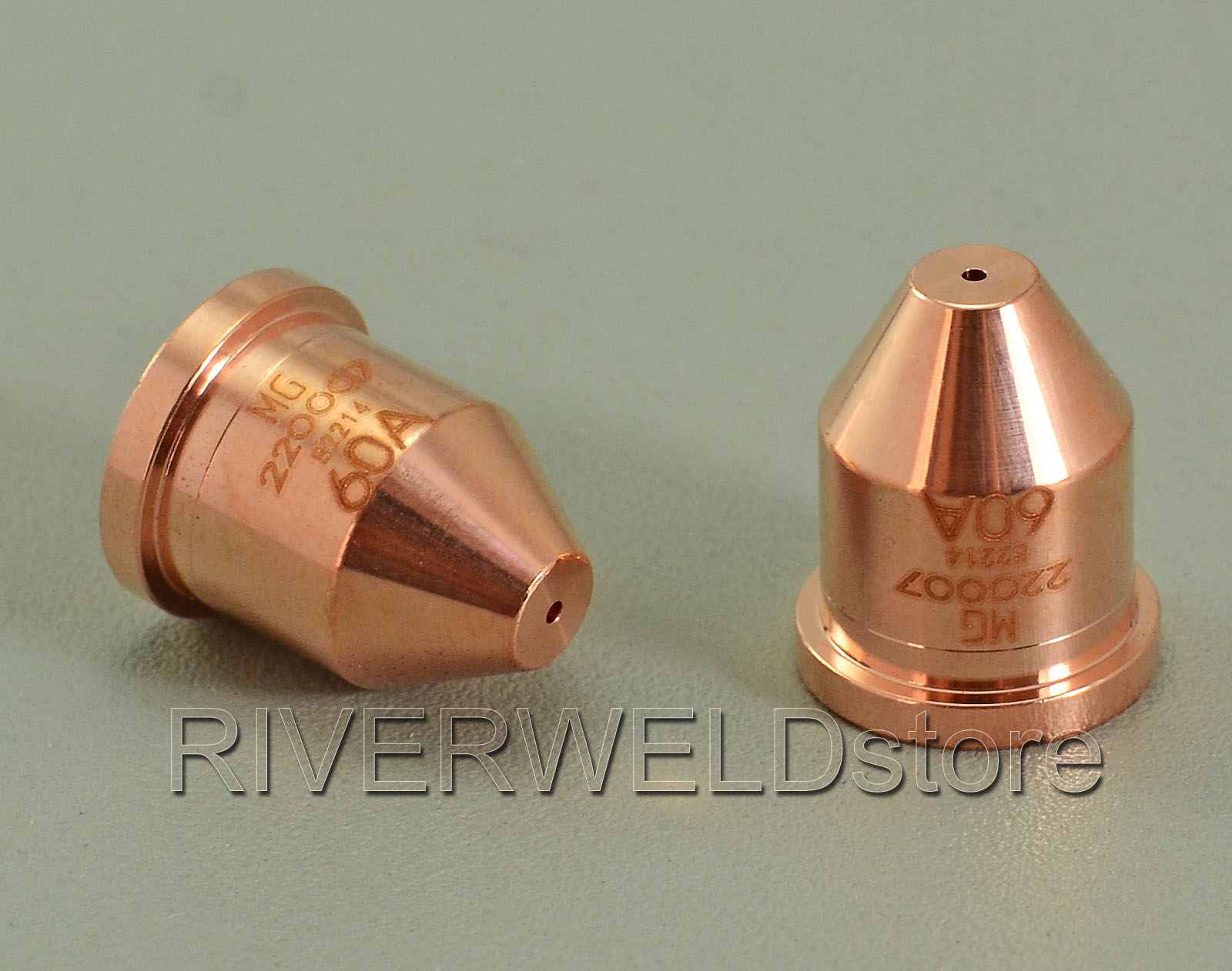 Hypertherm Nozzle 220007 60 Amp for Powermax 600 800 900 1000 1100 1250 1650 RT60 / RT60M T80 / T80M RT80 / RT80M T100 / T100M Hand / Machine Torches Consumables Pack of 5