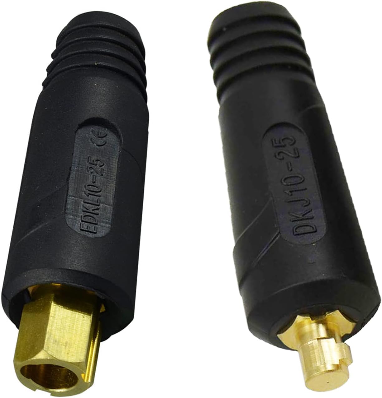 RIVERWELD TIG Welding Cable Panel Connector-plug DKJ10-25 & EDKL10-25 200Amp Dinse Quick Fitting Pack of 4