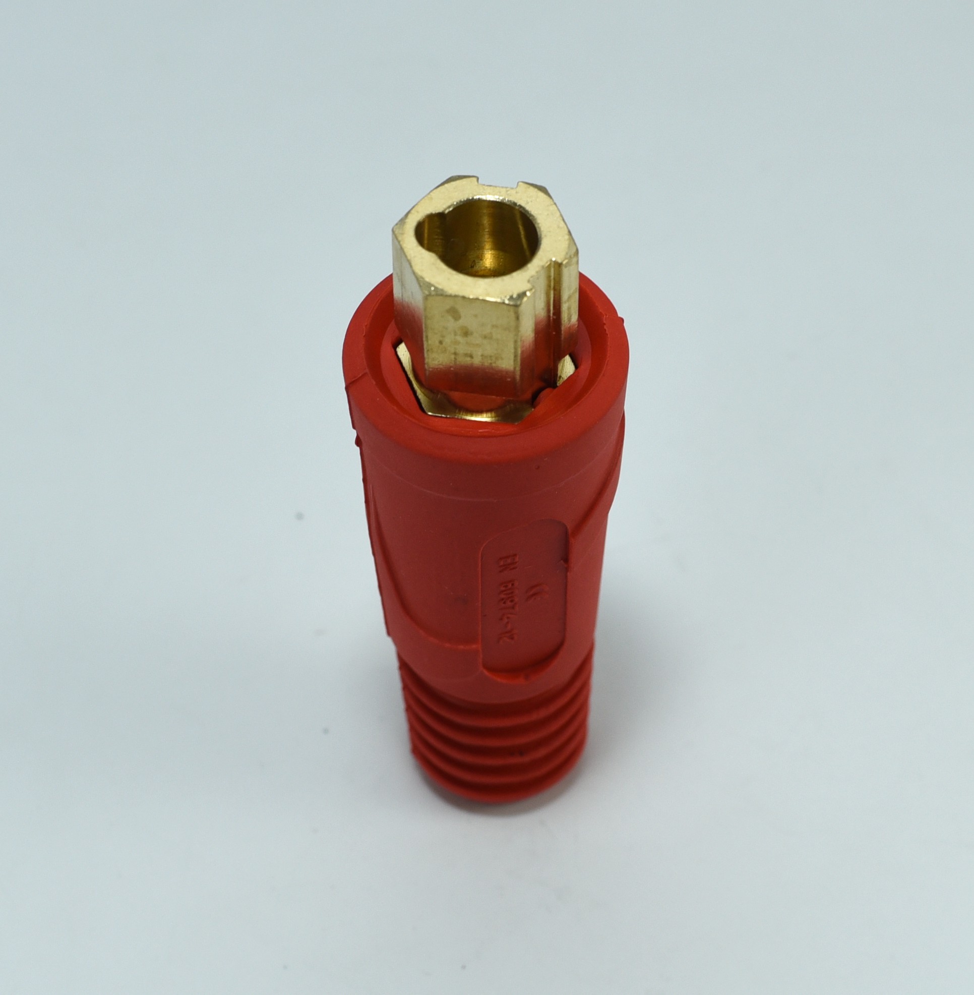 RIVERWELD TIG Welding Cable Panel Connector-plug EDKL35-50 315Amp Dinse Quick Fitting Red Color Pack of 2