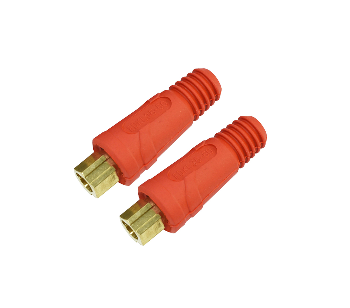 RIVERWELD TIG Welding Cable Panel Connector-plug EDKL35-50 315Amp Dinse Quick Fitting Red Color Pack of 2