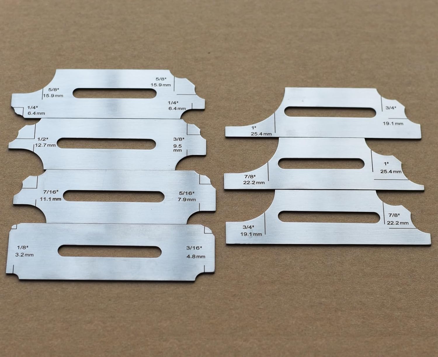 RIVERWELD 7piece Fillet Weld Set Gage Rl Gauge Depth Gauges Welding In