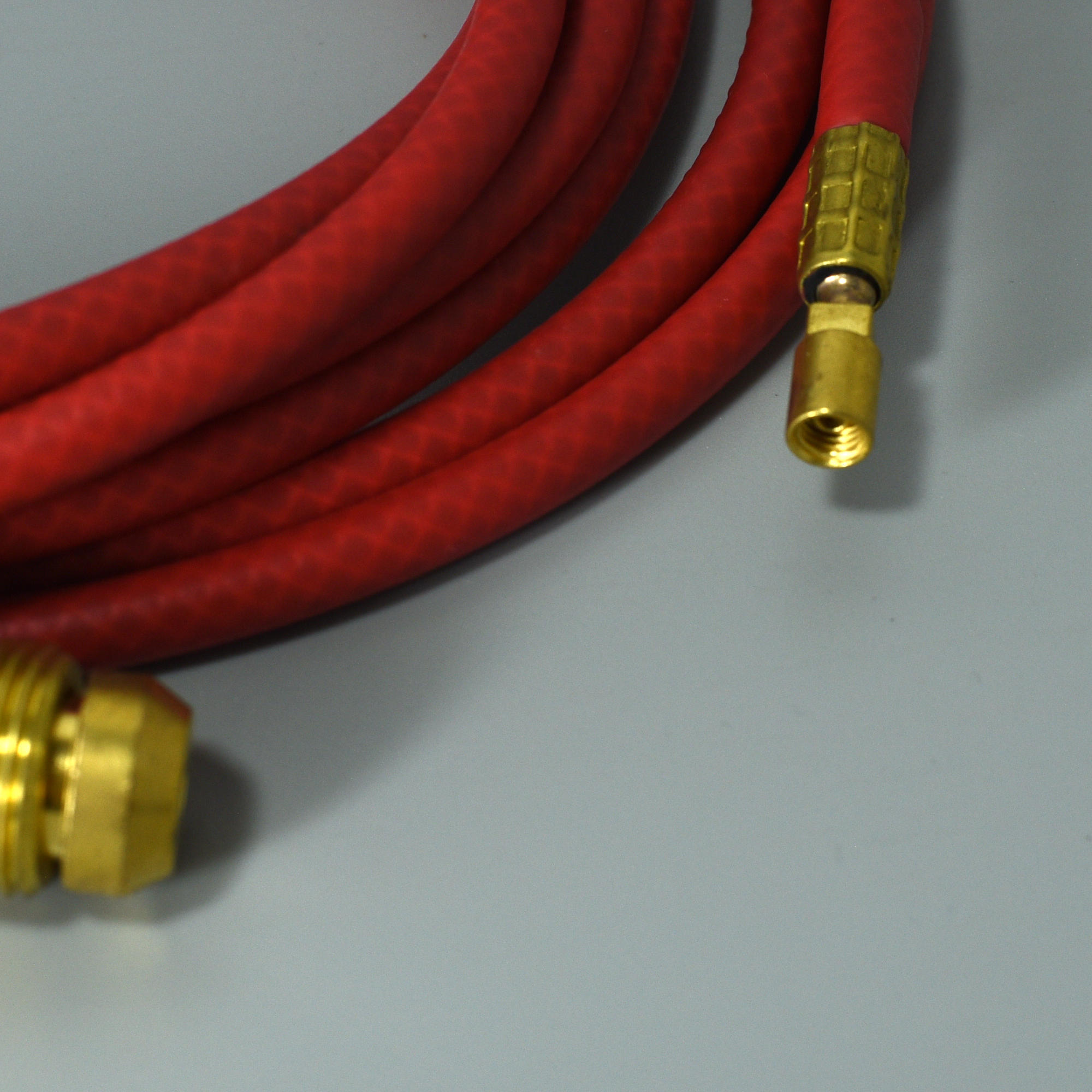 RIVERWELD Welding Power Cable Hose Gas Power Connection Combined Electric Cable Wire 6mm2 Connector 7/8-14LH 1/4-28 for SR WP 20 TIG Welding Torch 12Feet 3.7 Meter