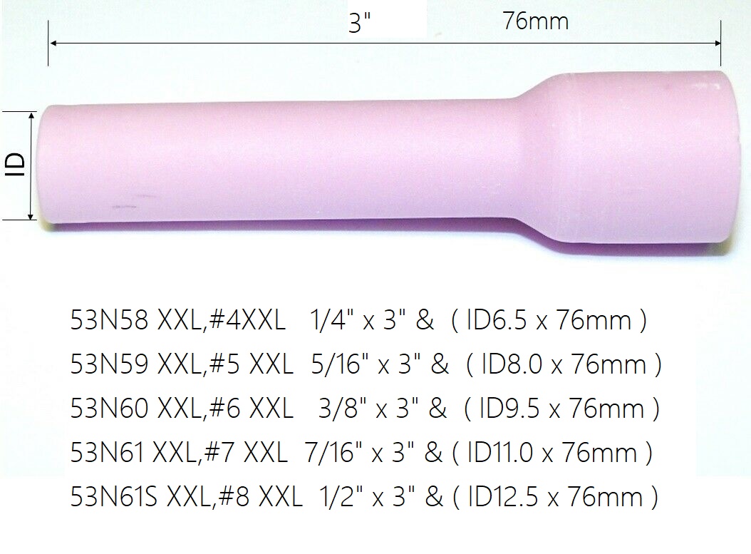 TIG KIT Long Alumina Ceramic Nozzle Gas Lens Collet Fit TIG Welding Torch WP SR DB 9 20 25,9pcs