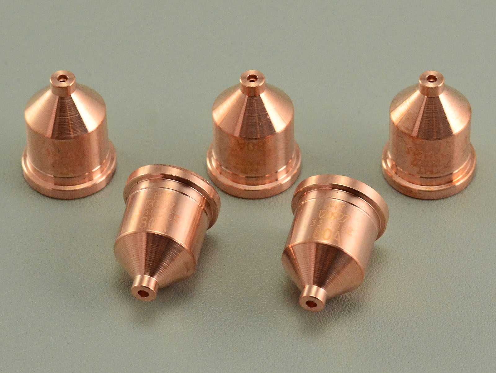 Hypertherm 120927 Nozzle 80 Amp for Powermax 1100 1250 1650 RT80 / RT80M T80 / T80M T100 / T100M Hand / Machine Torches Consumables Pack of 5