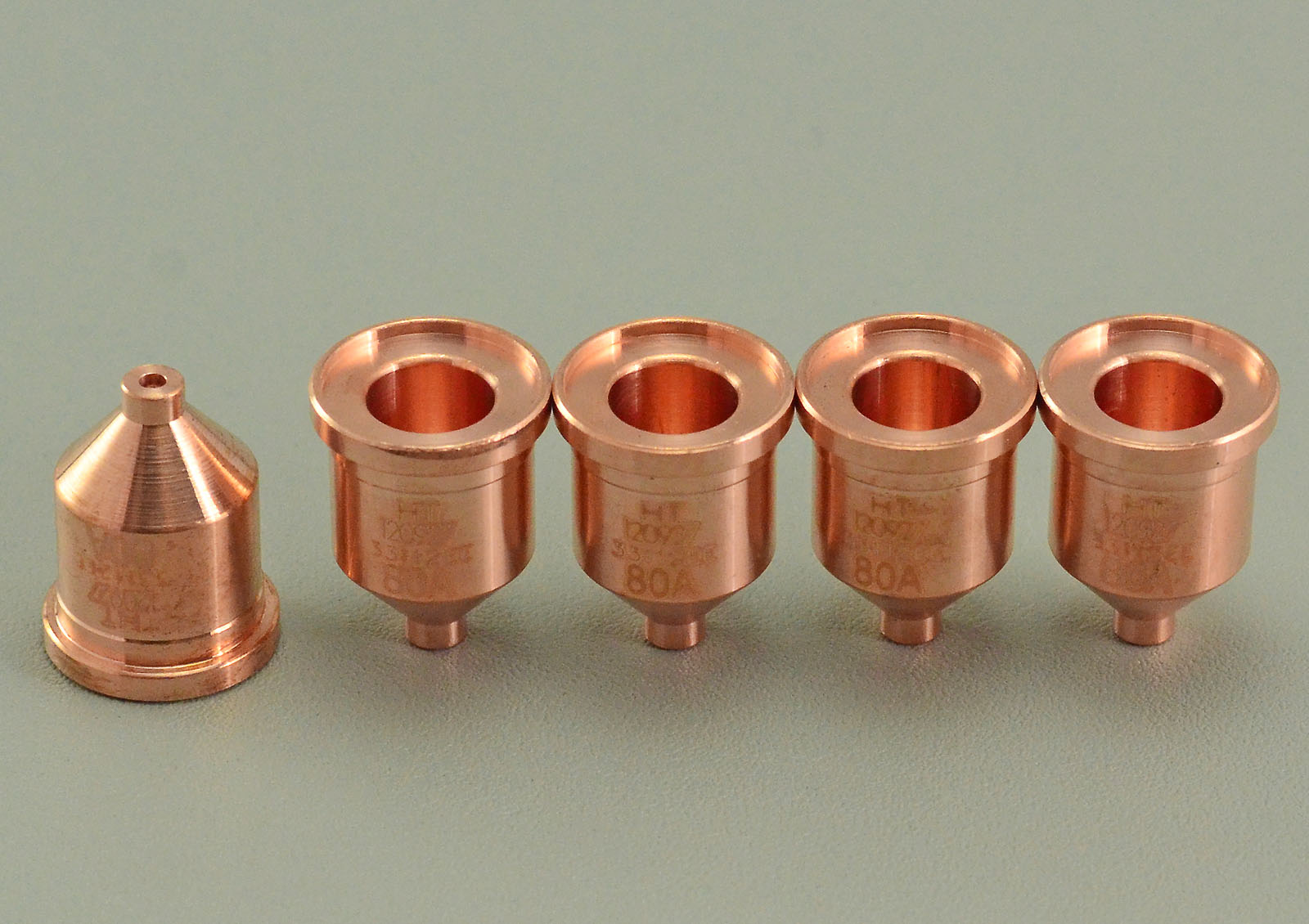 Hypertherm 120927 Nozzle 80 Amp for Powermax 1100 1250 1650 RT80 / RT80M T80 / T80M T100 / T100M Hand / Machine Torches Consumables Pack of 5