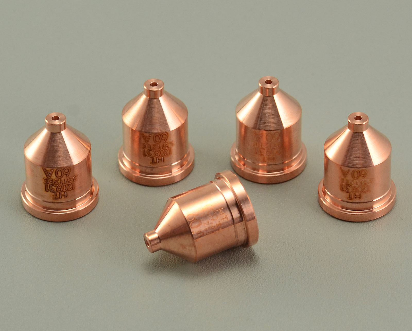 Hypertherm 120931 Nozzle 60 Amp for Powermax 600 800 900 1000 1100 1250 1650 RT60 / RT60M T80 / T80M RT80 / RT80M T100 / T100M Hand / Machine Torches Consumables Pack of 5