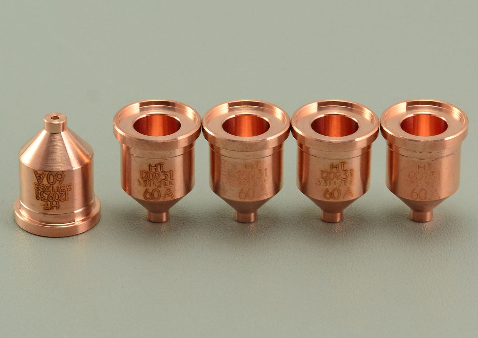 Hypertherm 120931 Nozzle 60 Amp for Powermax 600 800 900 1000 1100 1250 1650 RT60 / RT60M T80 / T80M RT80 / RT80M T100 / T100M Hand / Machine Torches Consumables Pack of 5