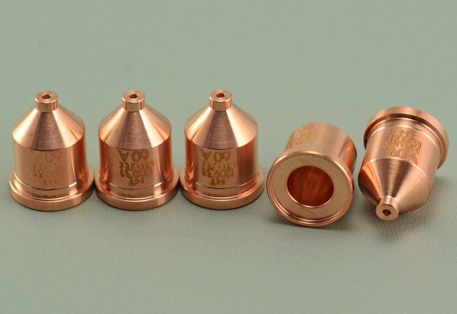 Hypertherm 120931 Nozzle 60 Amp for Powermax 600 800 900 1000 1100 1250 1650 RT60 / RT60M T80 / T80M RT80 / RT80M T100 / T100M Hand / Machine Torches Consumables Pack of 5