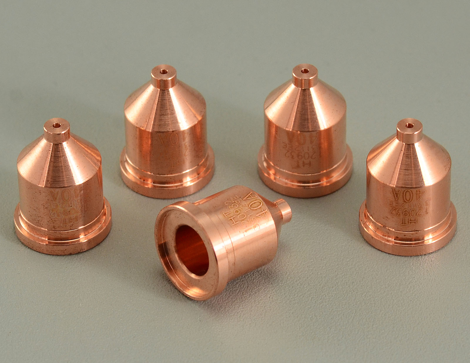 Hypertherm 120932 Nozzle 40 Amp for Powermax 600 800 900 1000 1100 1250 1650 RT60 / RT60M T80 / T80M RT80 / RT80M T100 / T100M Hand / Machine Torches Consumables Pack of 5