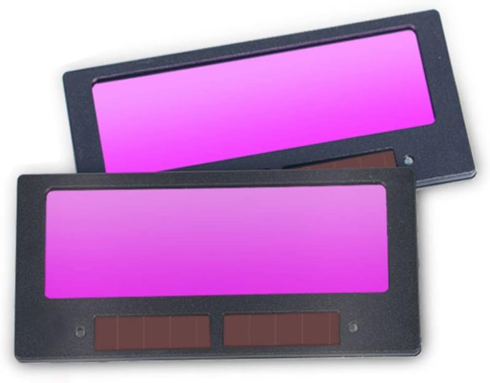 RIVERWELD Solar Auto Darkening Welding Helmet Lens, Filter Lens Shade 3-11,4.3"x2" Fit All Standard Welder Helmet Windows 2pk