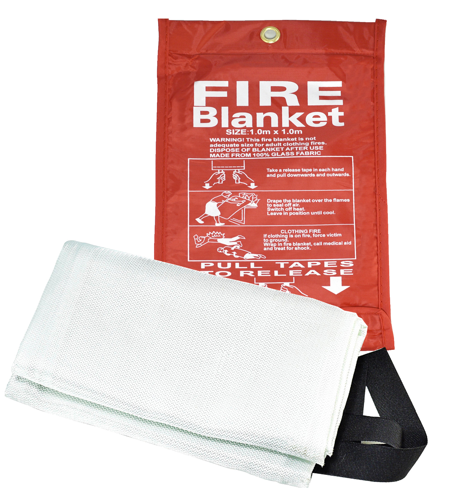 RIVERWELD Fire Blanket for Home Kitchen Emergency Fire Suppression Fireproof Blanket Retardant Blankets Fire Safety & Emergency Supplies for House Car Fireplace Camping Picnic Grill 40"x40"