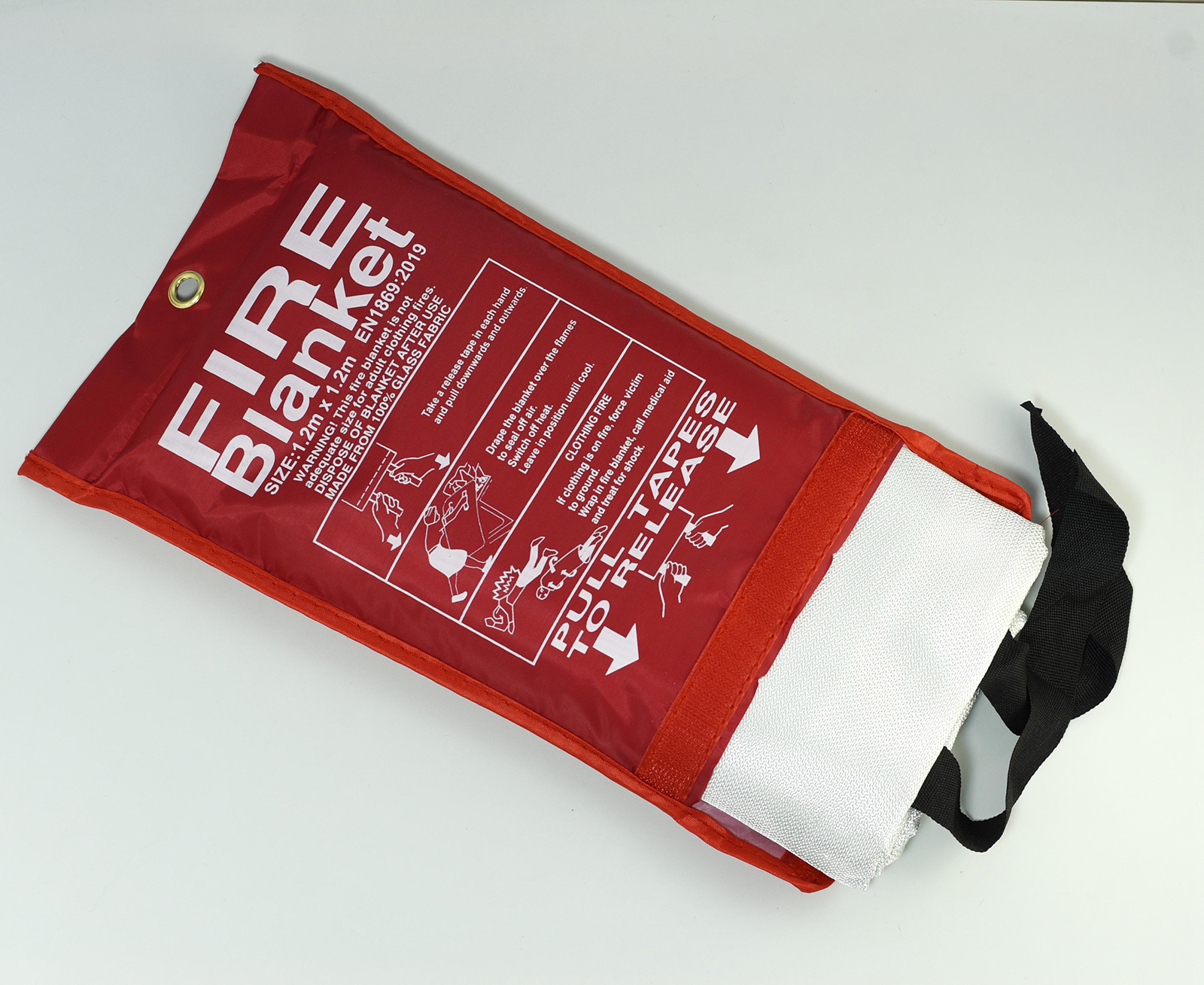 RIVERWELD Fire Blanket for Home Kitchen Emergency Fire Suppression Fireproof Blanket Retardant Blankets Fire Safety & Emergency Supplies for House Car Fireplace Camping Picnic Grill 48"x48"