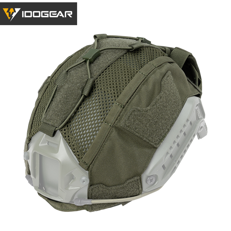 IDOGEAR SPORTS Helmet Cover For Tactical Helmet with NVG Battery Pouch Hunting Accessories 3812-IDOGEAR INDUSTRIAL