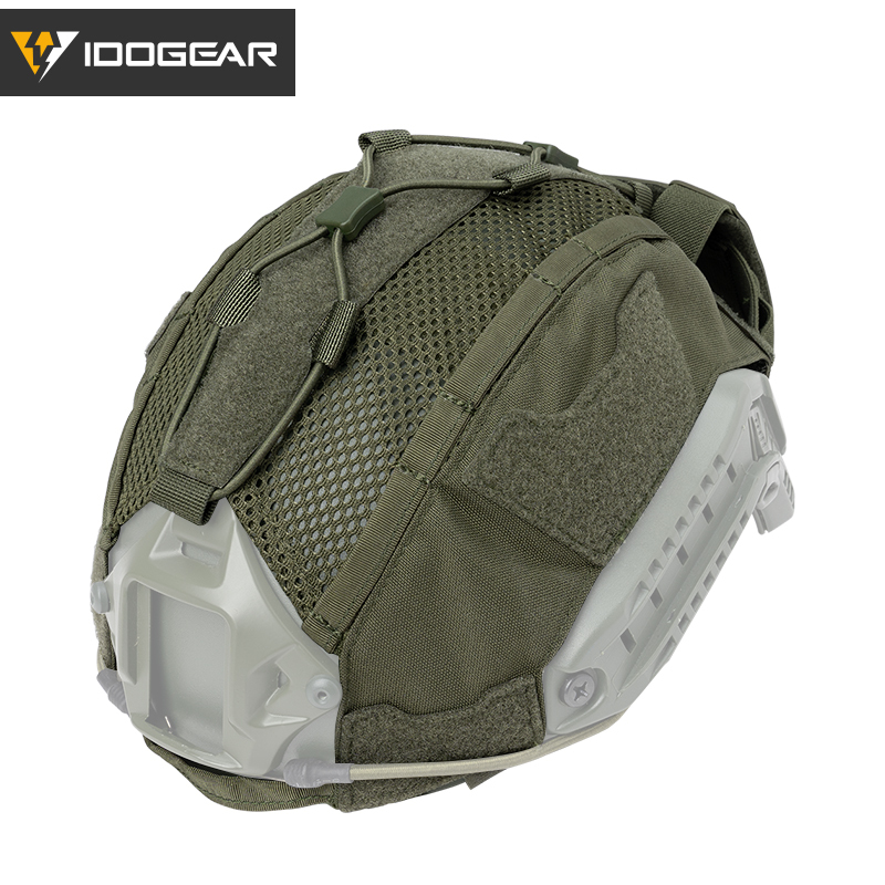 IDOGEAR SPORTS Helmet Cover For Tactical Helmet with NVG Battery Pouch Hunting Accessories 3812-IDOGEAR INDUSTRIAL