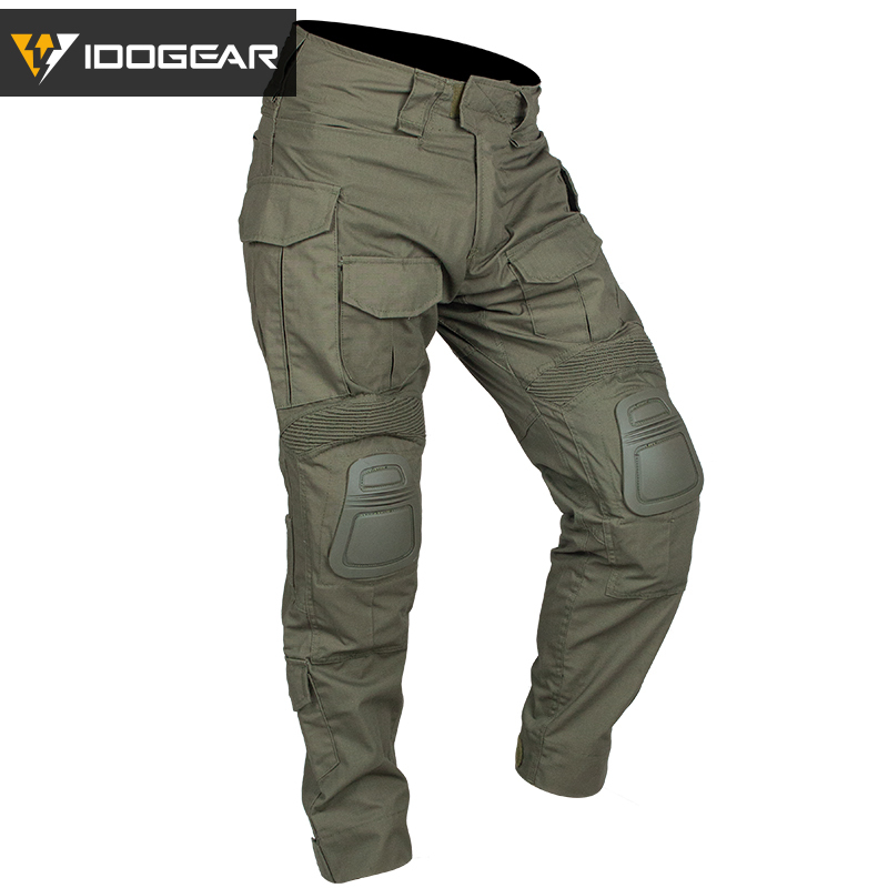 IDOGEAR G3 Combat Pants with Knee Pads Multicam/Ranger Green For Outdoor, Airsoft and MIlitary 3201-IDOGEAR INDUSTRIAL