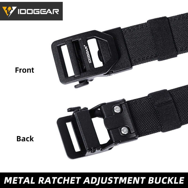 IDOGEAR 1.5" Inch Mens Tactical Belt EDC Nylon Ratchet Belt for Outdoor Sports 3434