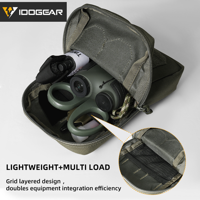 IDOGEAR Tactical MOLLE Pouch Multi-Purpose Compact EDC Small Utility Pouch 3578