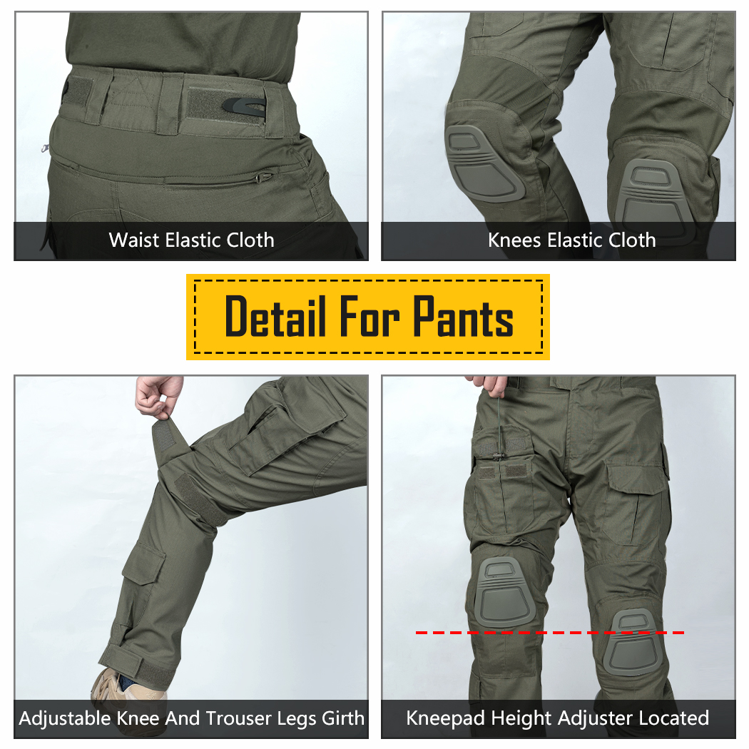 IDOGEAR G3 Combat Suit Shirts & Pants with Knee Pads Update
