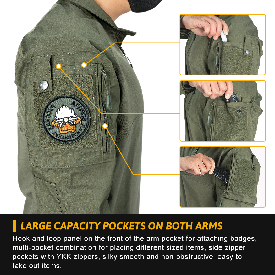 IDOGEAR Tactical Combat Shirt & Pants Set Multicam Uniform