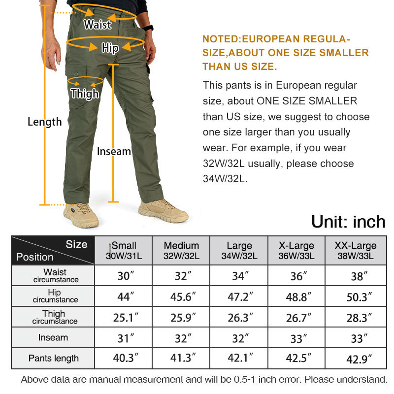 IDOGEAR EDW Flex Tactical Pants With Large Pockets Men's Cargo Combat Pants  3214