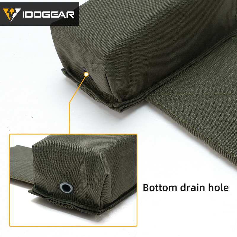 IDOGEAR Tactical Radio Pouch Expander Wings Walkie Talkie Holder Hook&Loop Camo 3317-D