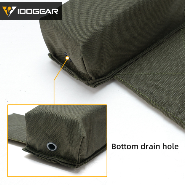 IDOGEAR Tactical Radio Pouch Expander Wings Walkie Talkie Holder Hook&Loop Camo 3317-D