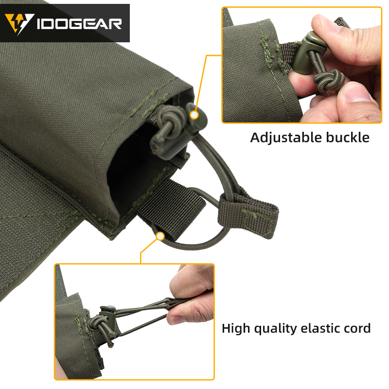 IDOGEAR Tactical Radio Pouch Expander Wings Walkie Talkie Holder Hook&Loop Camo 3317-D