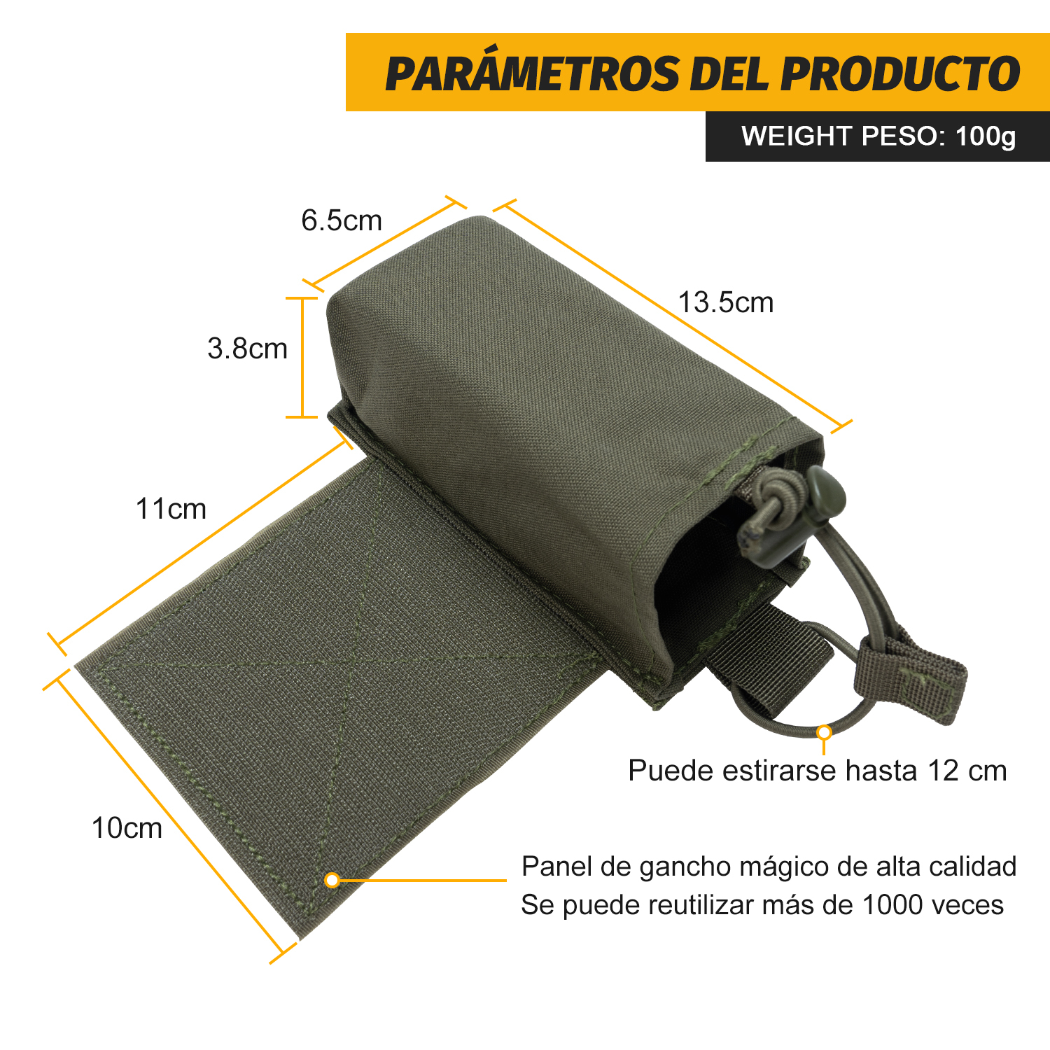 IDOGEAR Tactical Radio Pouch Expander Wings Walkie Talkie Holder 3317-D