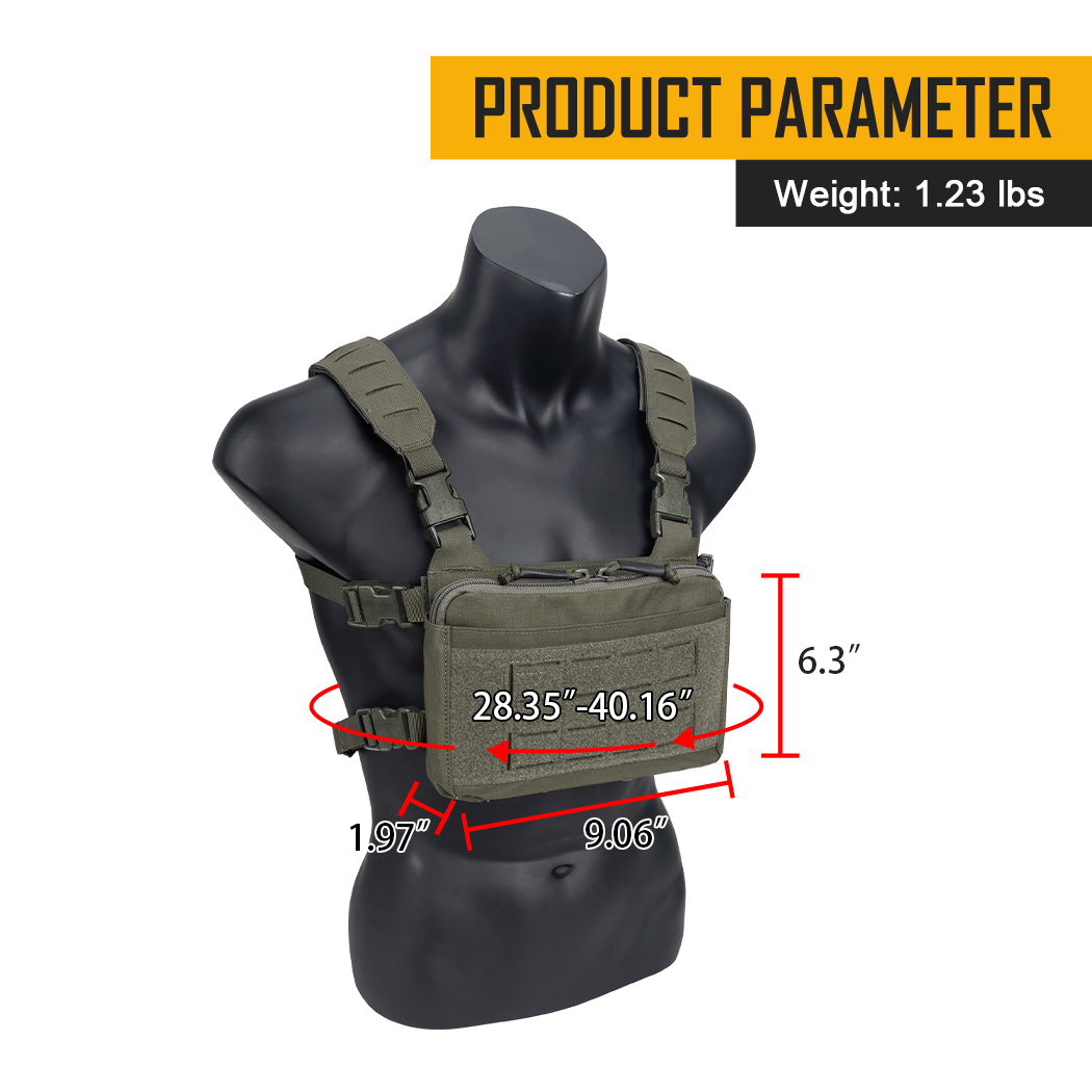  IDOGEAR Tactical KGR Chest Rig Lightweight Genuine Airsoft Chest Bags 3319