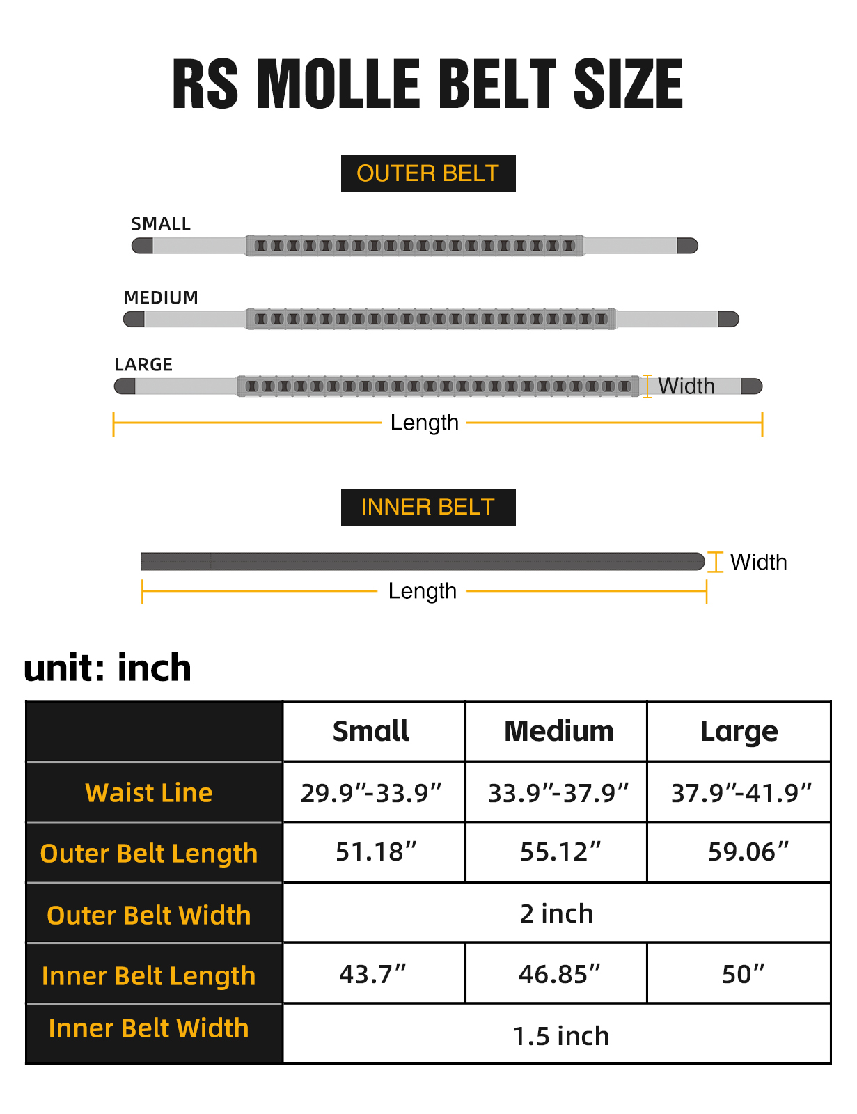 IDOGEAR Tactica Belts 2" Quick Release Molle EDC Sport Belt 3431