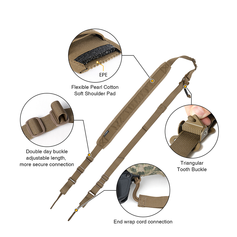 IDOGEAR Tactical Two Point Slings Multi-function Tactical Slings 3432