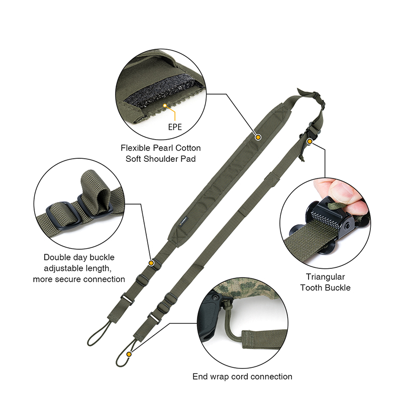 IDOGEAR Tactical Two Point Slings Multi-function Tactical Slings 3432
