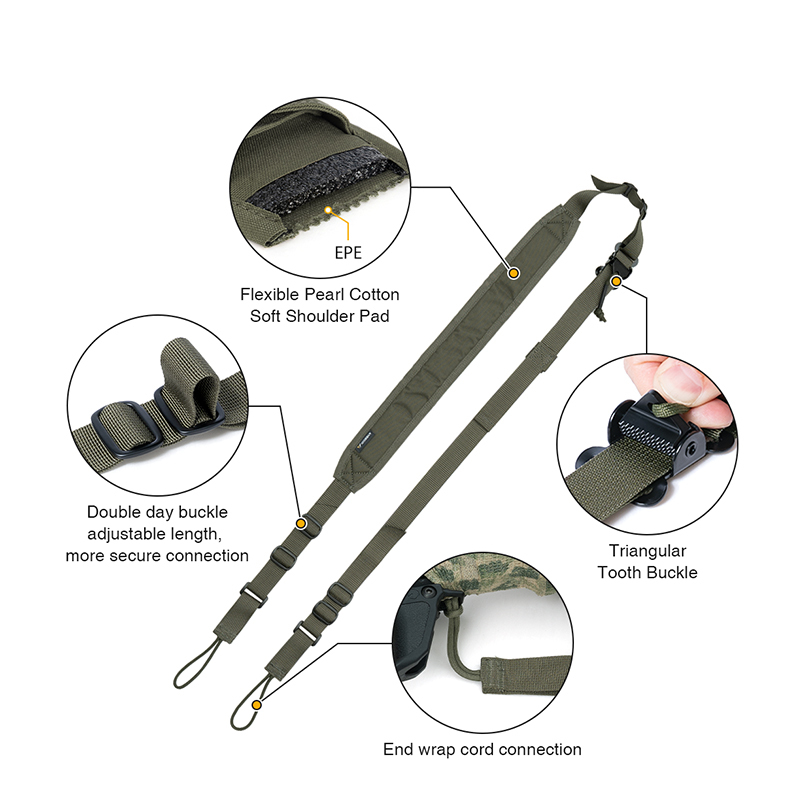 IDOGEAR Tactical Two Point Slings Multi-function Tactical Slings 3432