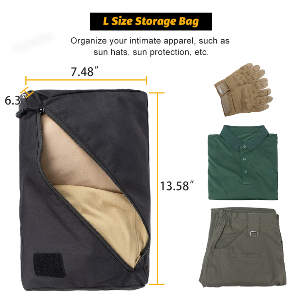 IDOGEAR Tactical Storage Bag Nylon 3PCS Packing Cubes Set 35101