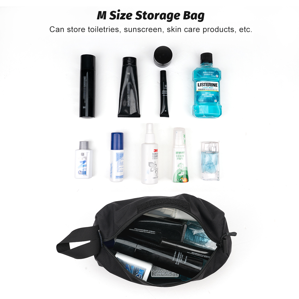 IDOGEAR Tactical Pouch 3-Pack - Zipper EDC Pouch, Nylon Admin Tool Bag 35102