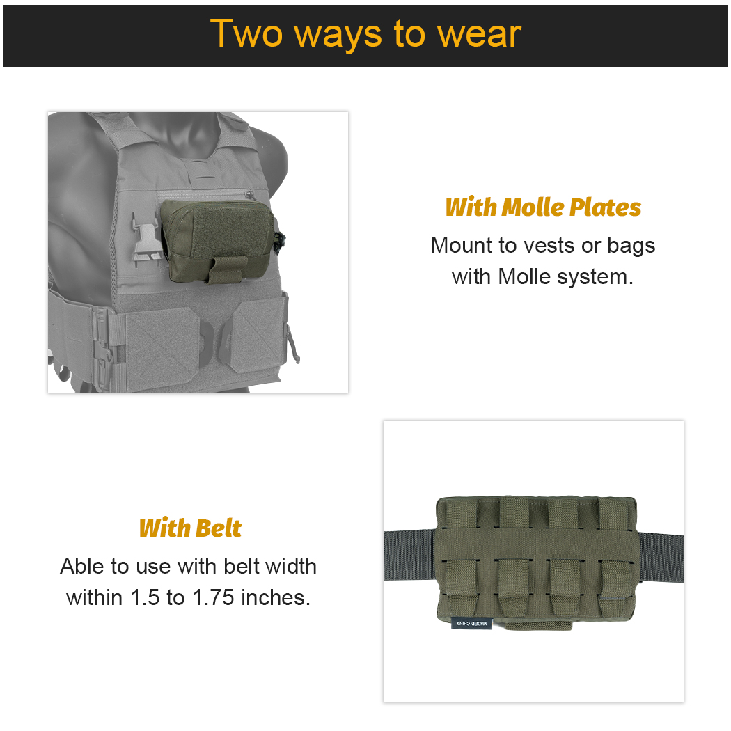 IDOGEAR Tactical Vest with Drop Pouch, Chest Pouch and Triple Mag Pouch Quick Release Laser Cut Combat Vest Set