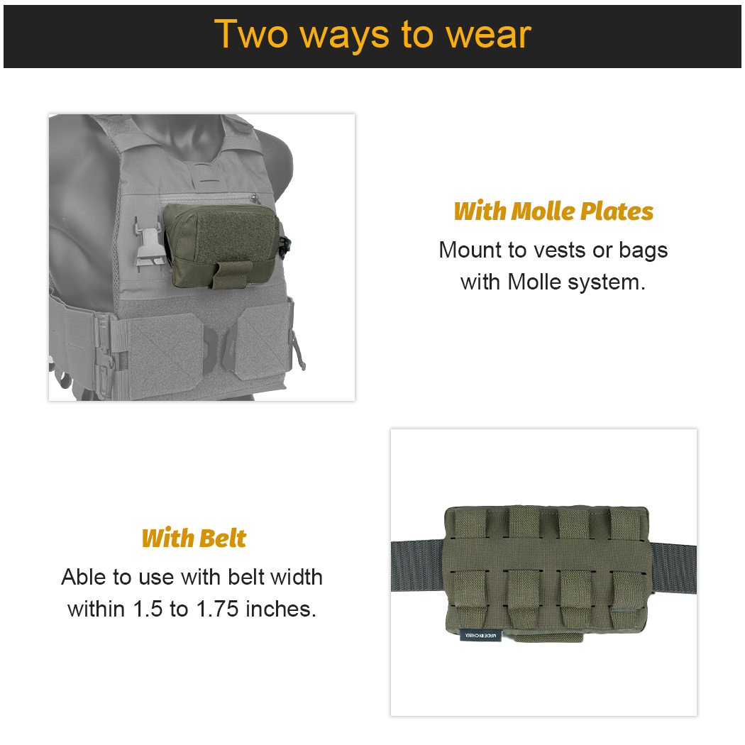 IDOGEAR Tactical Vest with Drop Pouch, Chest Pouch and Triple Mag Pouch Quick Release Laser Cut Combat Vest Set