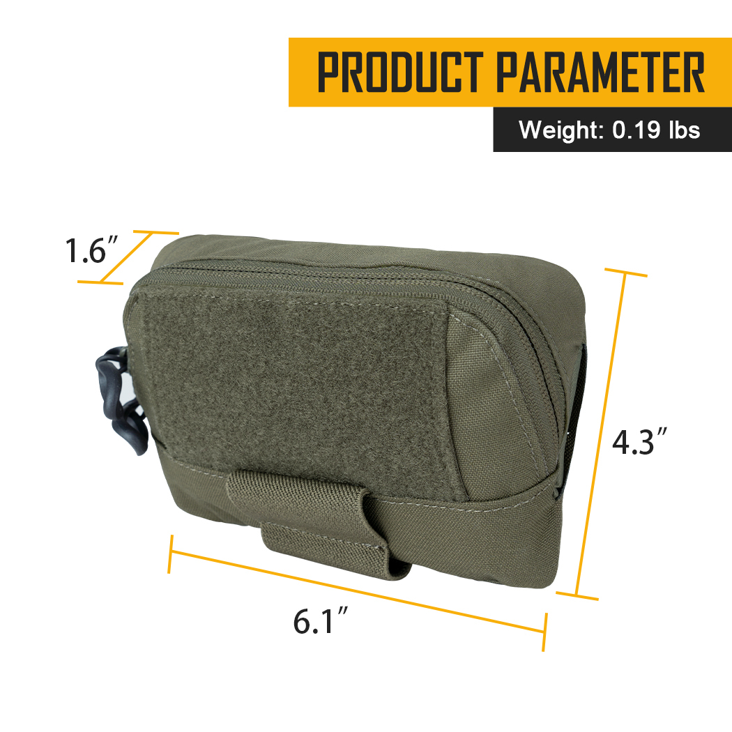 IDOGEAR Tactical Vest with Drop Pouch, Chest Pouch and Triple Mag Pouch Quick Release Laser Cut Combat Vest Set