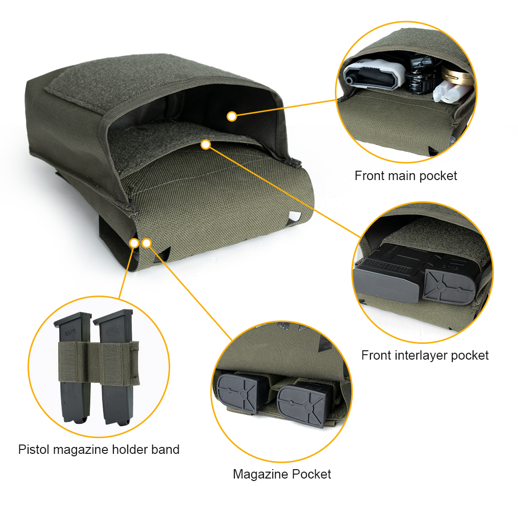 IDOGEAR Tactical Sundries Pouch SS System JSTA Tool Pouch With Back Insert MOLLE 35104