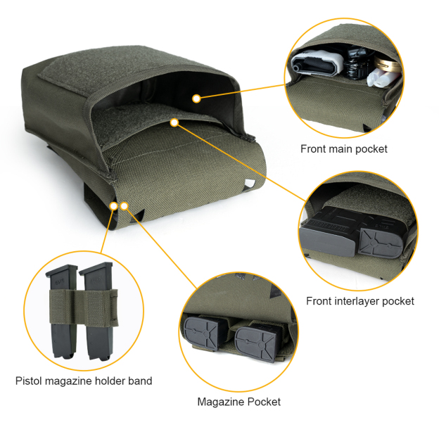 IDOGEAR Tactical Sundries Pouch SS System JSTA Tool Pouch With Back Insert MOLLE 35104