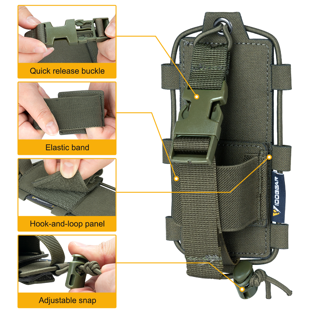 IDOGEAR KTAR Front Flap Triple Mag Pouch Tactical Laser Cut Design 35100