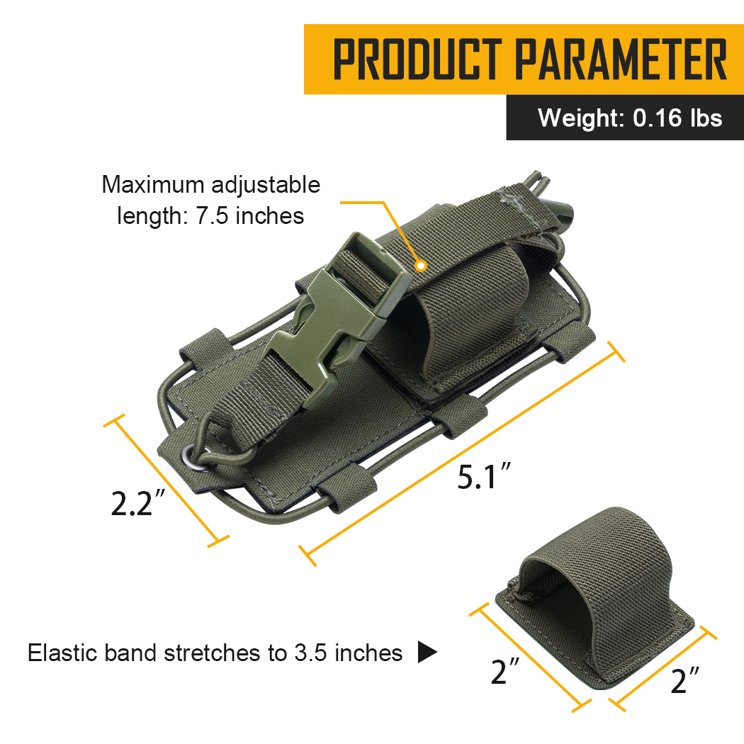 IDOGEAR KTAR Front Flap Triple Mag Pouch Tactical Laser Cut Design 35100