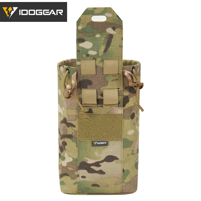 IDOGEAR Roll-Up Dump Pouch Foldable MOLLE Utility Storage Pouch for Outdoor Camping Hiking 35116