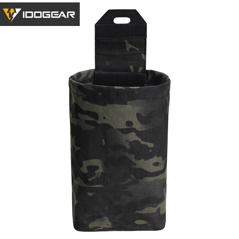 IDOGEAR Roll-Up Dump Pouch Foldable MOLLE Utility Storage Pouch for Outdoor Camping Hiking 35116